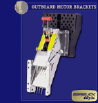 Garelick 71039 Stainless Outboard Motor Bracket