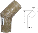 Centek Exhaust System Fittings 45 Degree Elbows