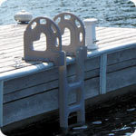 Dock Edge 2064F Polyethylene Molded Dock Ladder